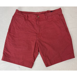 Ralph Lauren 9" Classic Fit Shorts Nantucket Red Preppy 100% Cotton Size 35 * 9